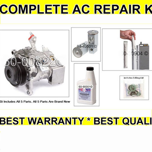 1998 - 2005 AC REPAIR KIT WITH NEW OEM COMPRESSOR & CLUTCH LEXUS GS300 IS300